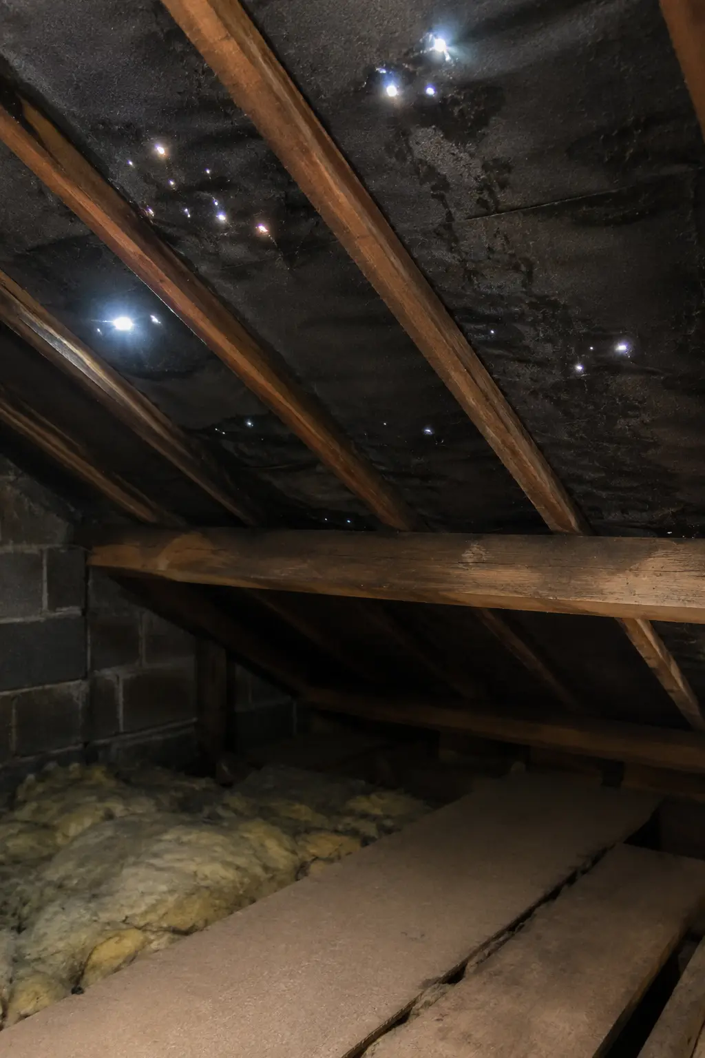 Ventilation in the roof space of a converted Dublin attic