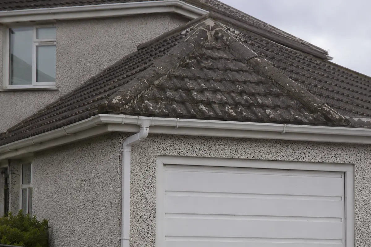 Roof detail on a 1960s semi in Beaumont, Dublin