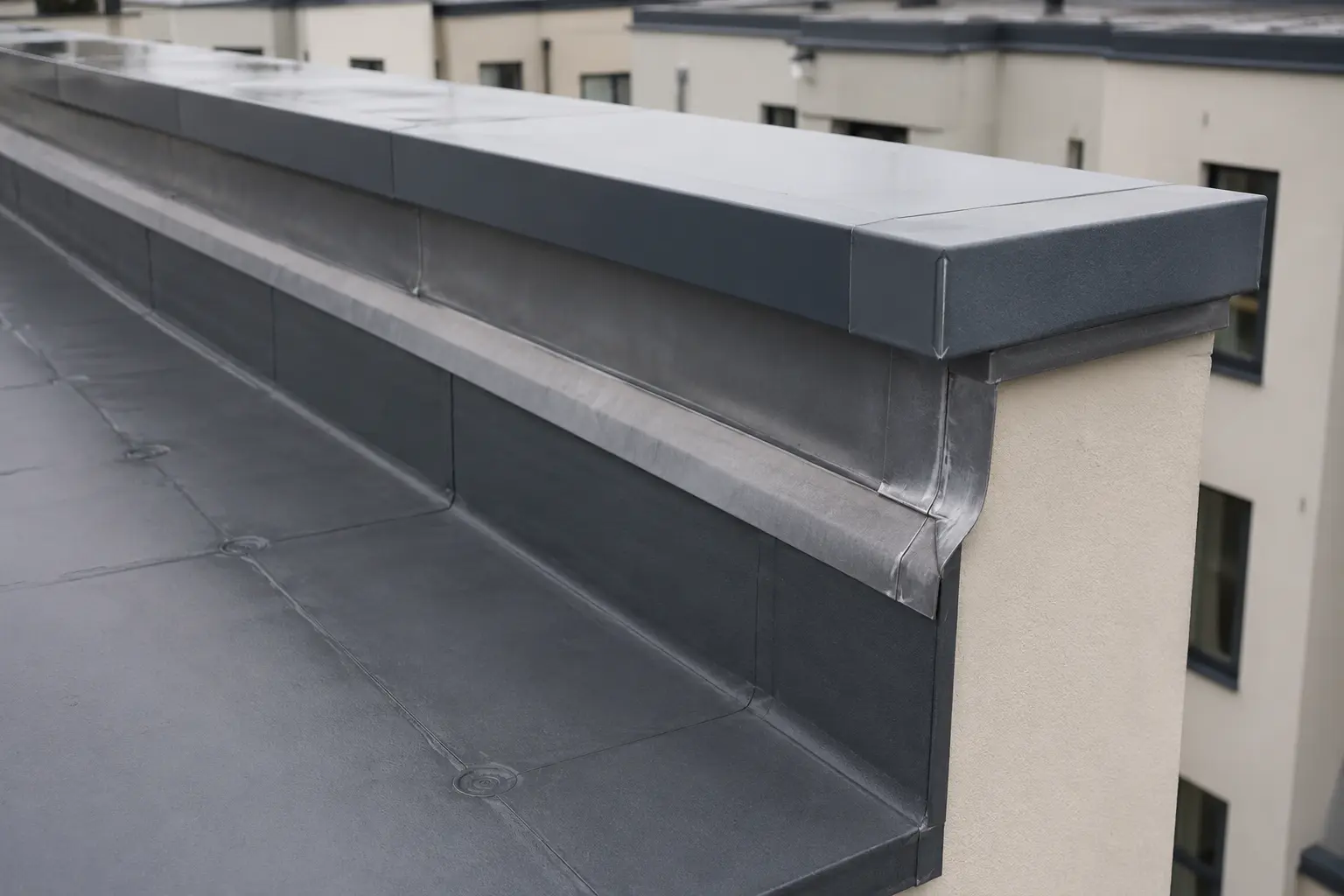 Apartment Blocks & OMCs roof detail in Dublin