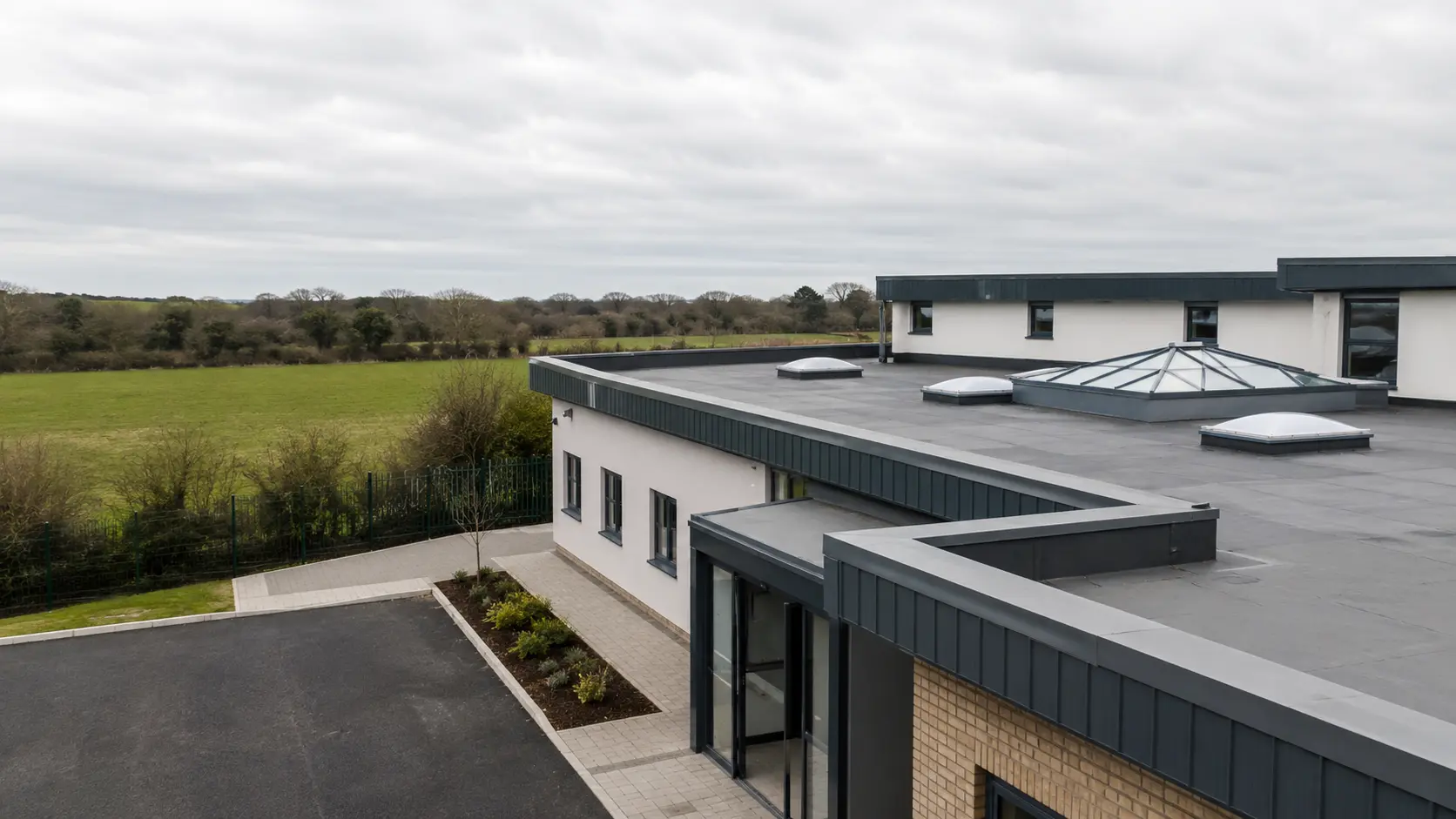 School and healthcare building roof in Dublin