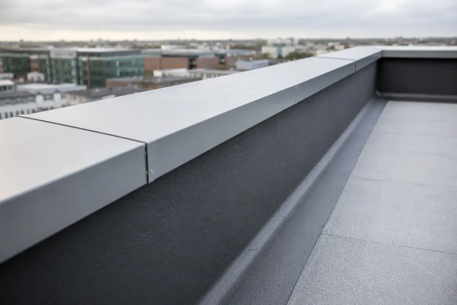 Offices & Landlords roof detail in Dublin