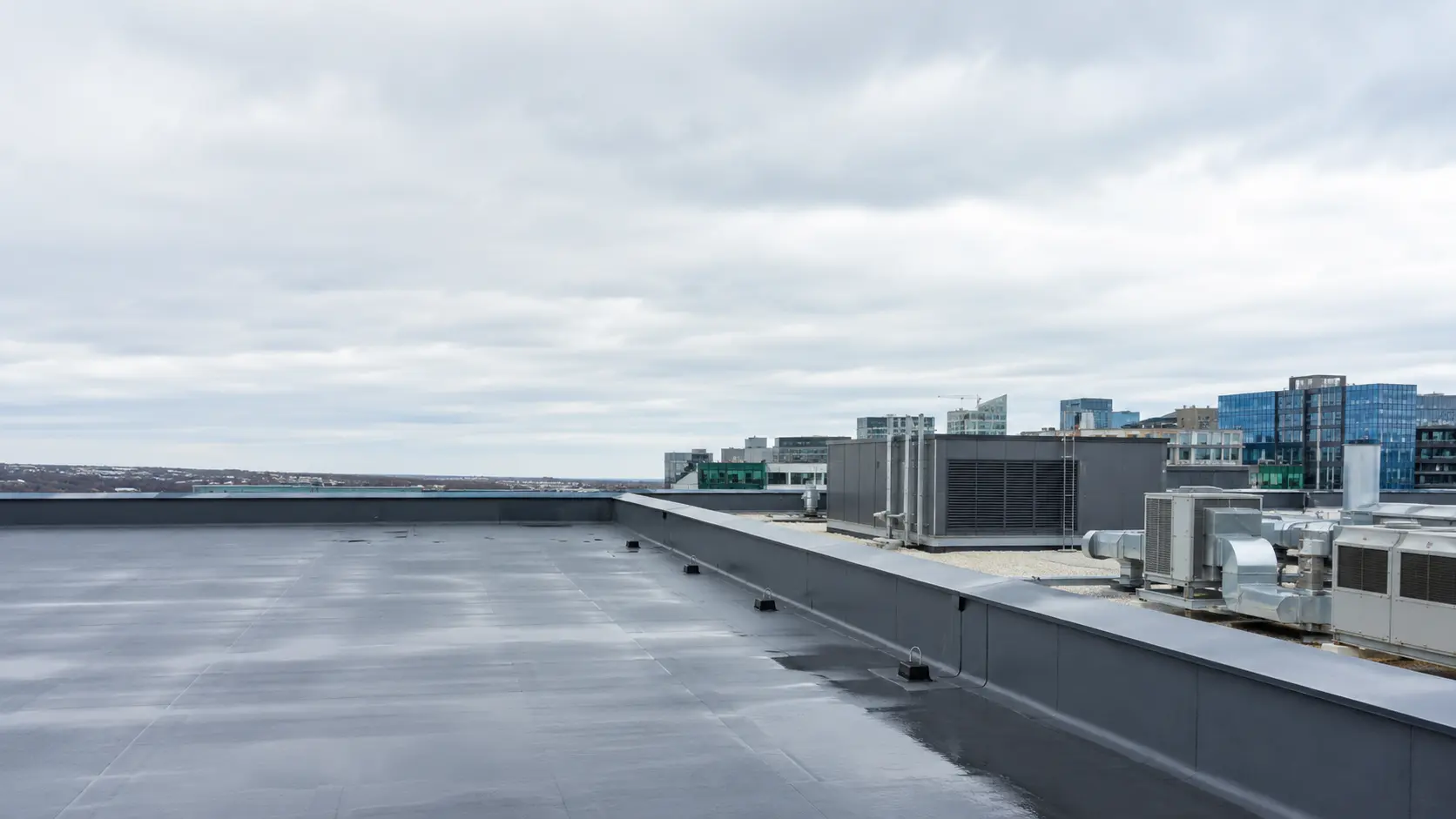 Office building roof in Dublin