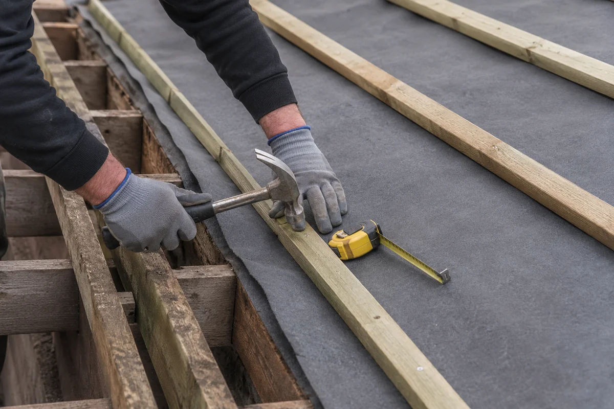 New breathable membrane and treated battens on a Dublin re-roof
