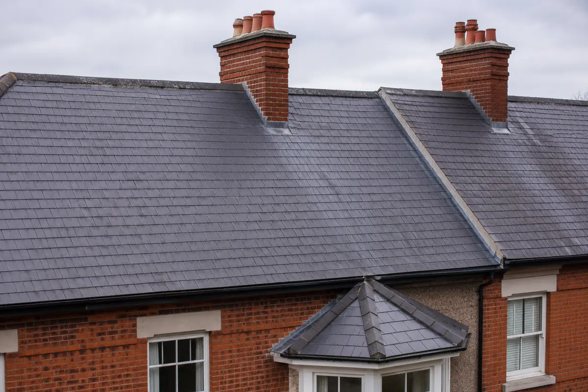 Slate roof detail on a Victorian home in Donnybrook, Dublin