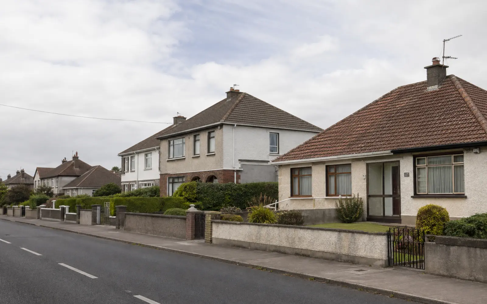 Housing in Killester, Dublin, showing the mix of low bungalows and later two-storey semis