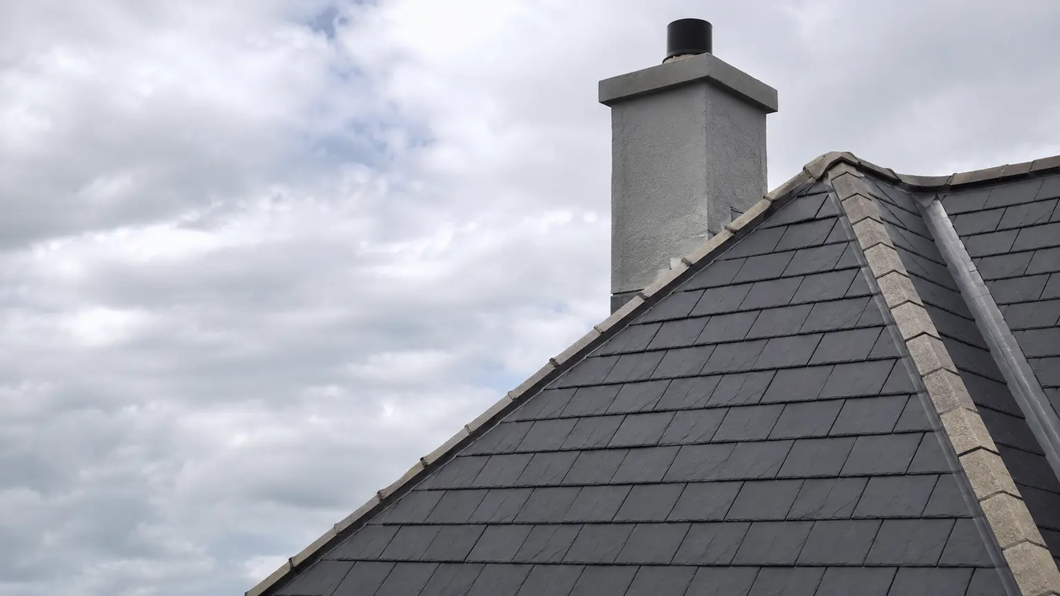 Completed slate roof in Dublin