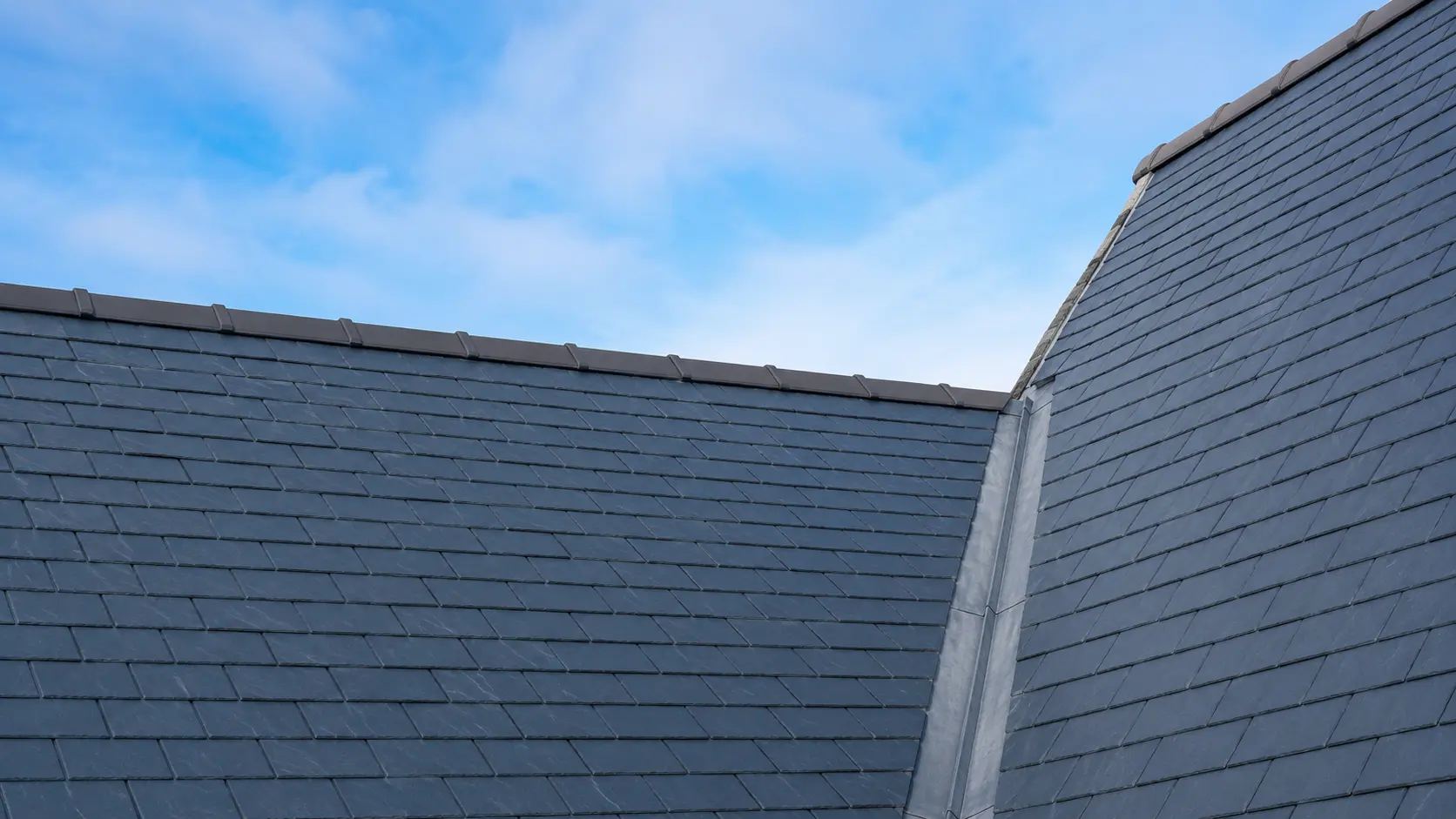 A well-finished slate roof in Dublin