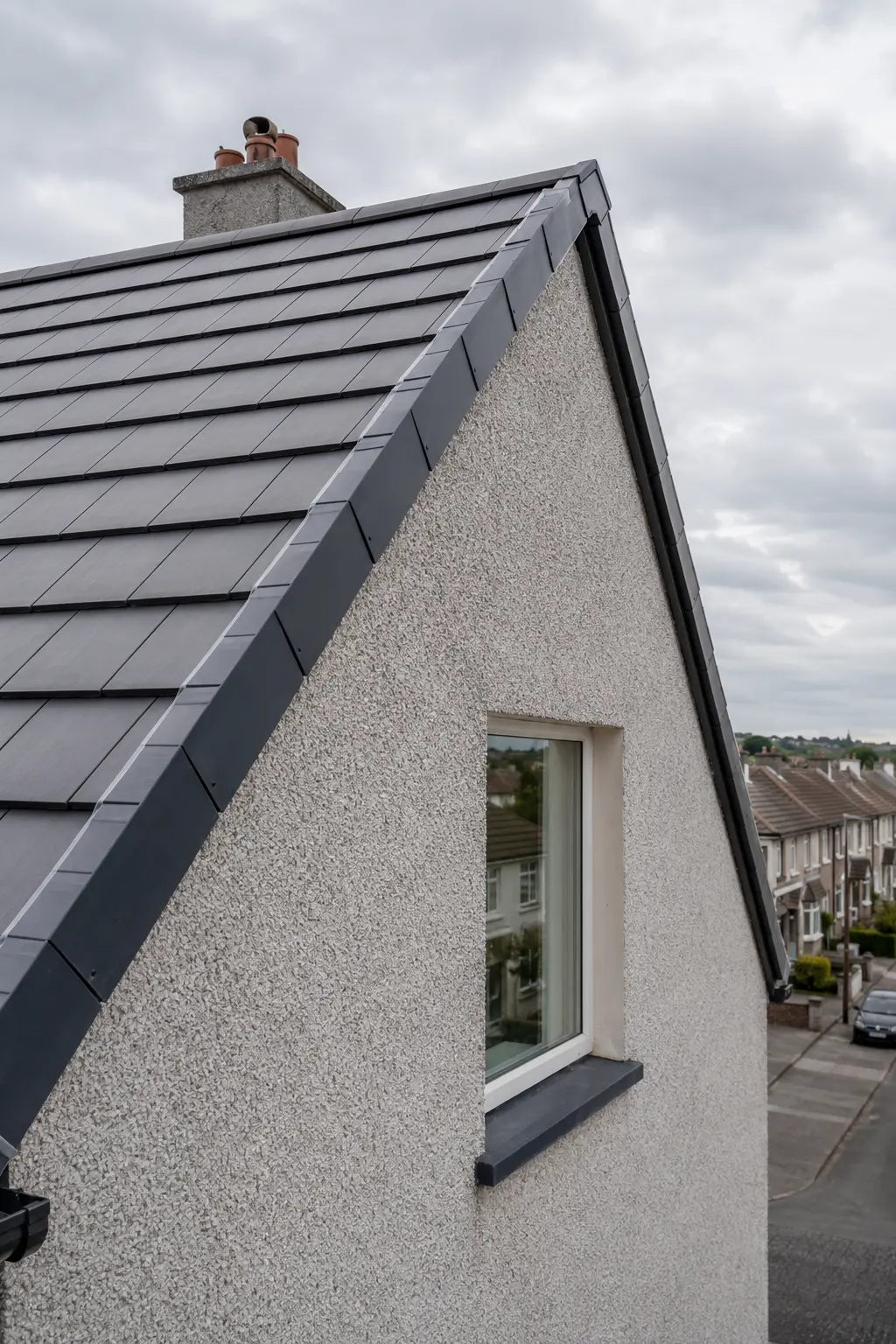 A Dublin roofer making a roof repair