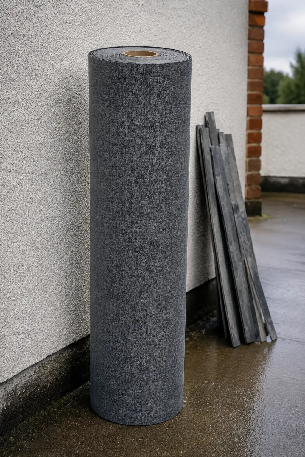 A roofer making a Dublin roof watertight