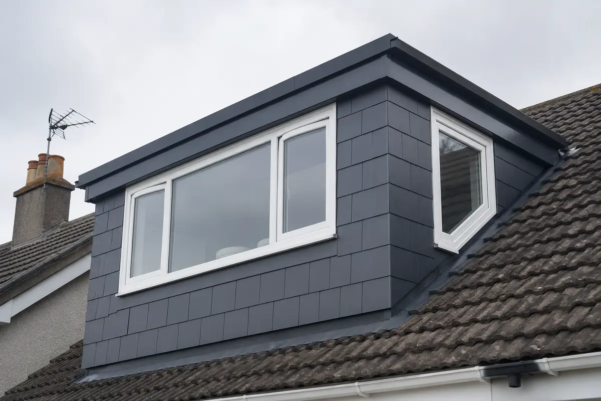 A dormer put right with new flashing and covering on a Dublin home