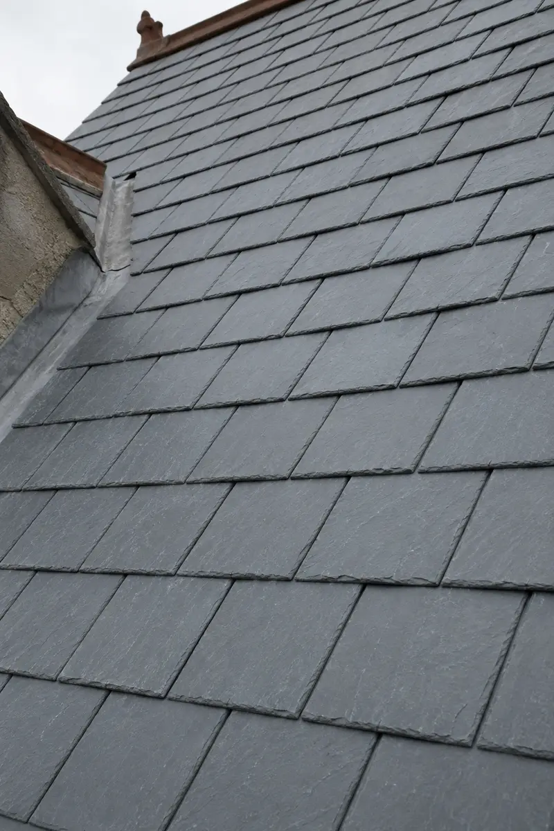 Natural slate laid in courses on a Rathmines period roof
