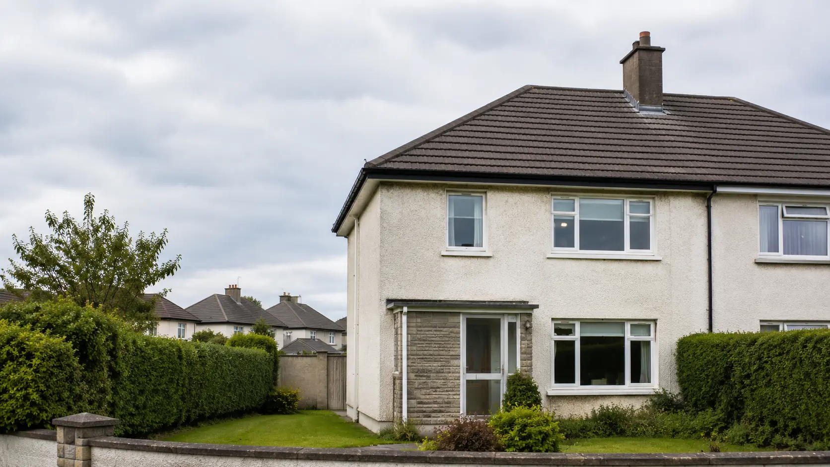 A 1950s hipped-roof semi in suburban Dublin