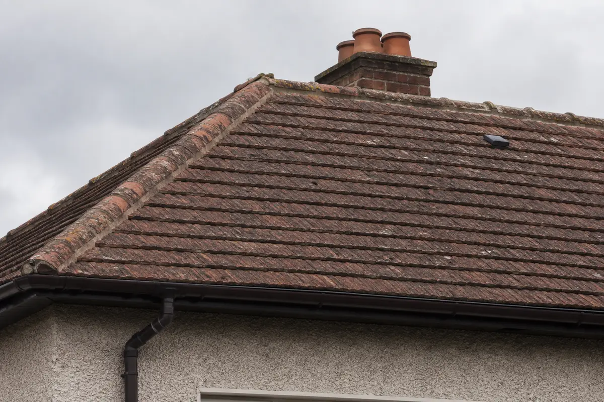 Roof detail on a 1930s to 1950s semi in Whitehall, Dublin